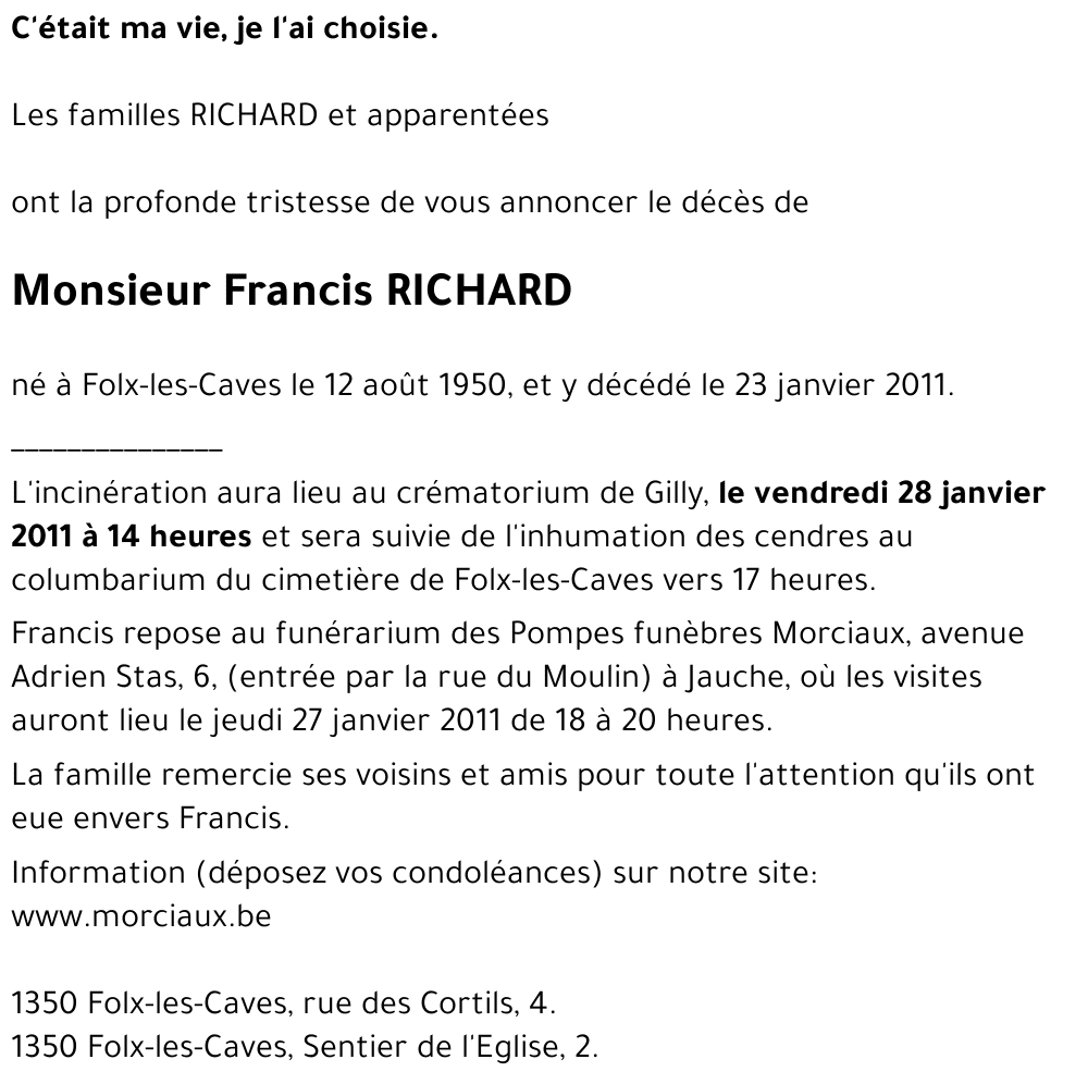 Francis RICHARD