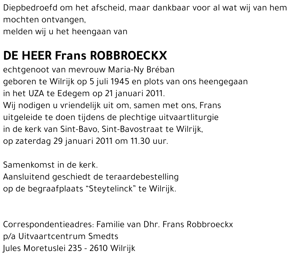 Frans Robbroeckx