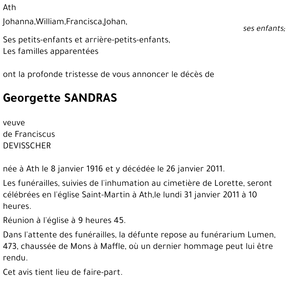Georgette Sandras