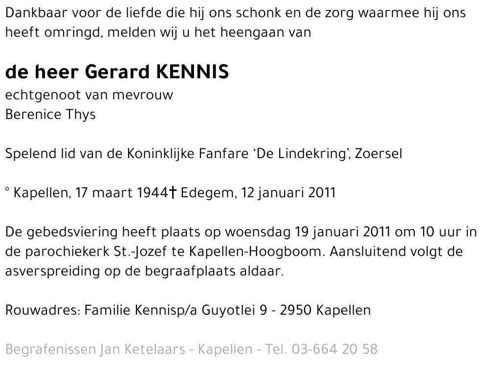 Gerard Kennis