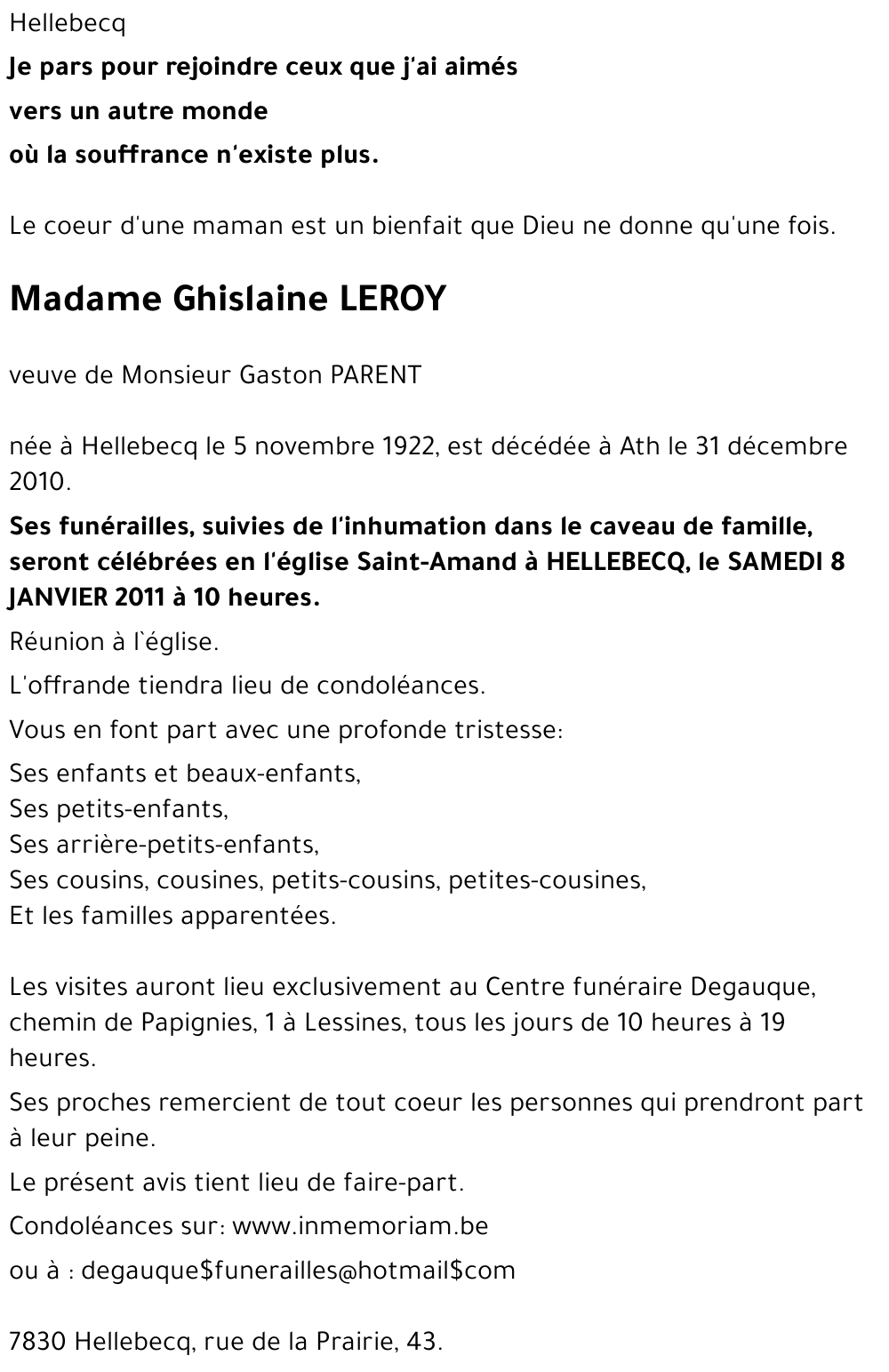 Ghislaine LEROY