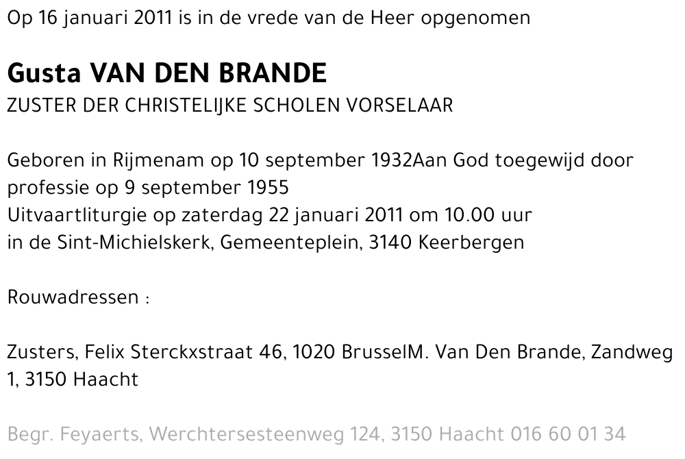 Gusta Van Den Brande