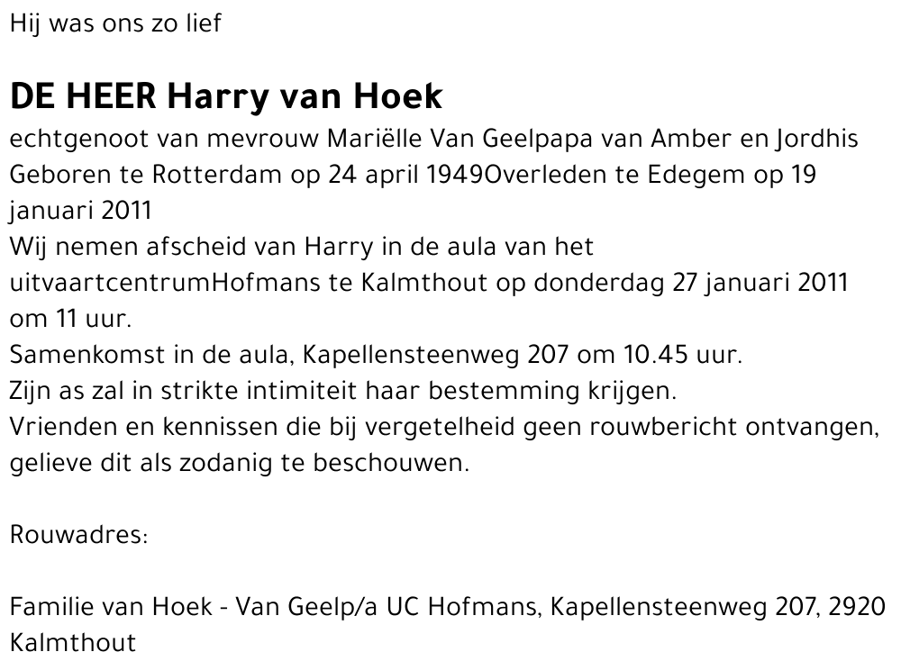 Harry van Hoek