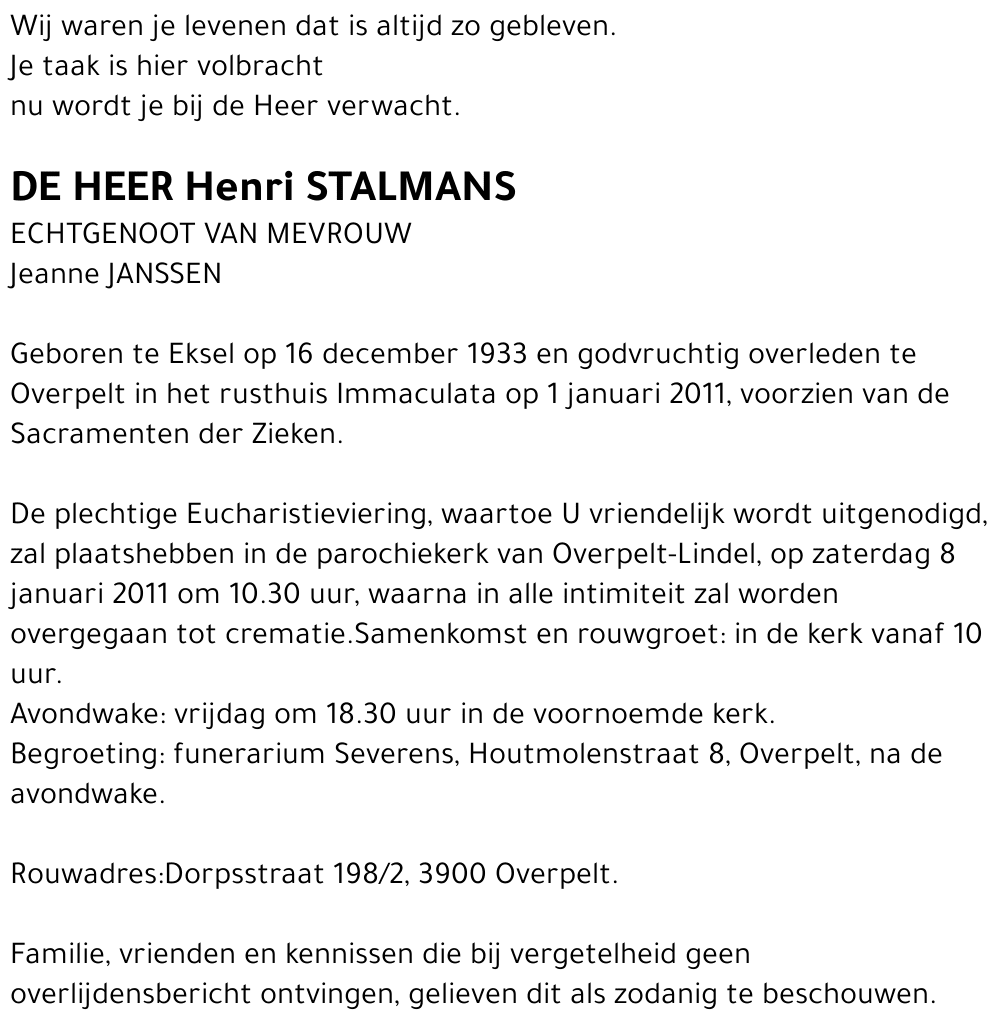 Henri Stalmans