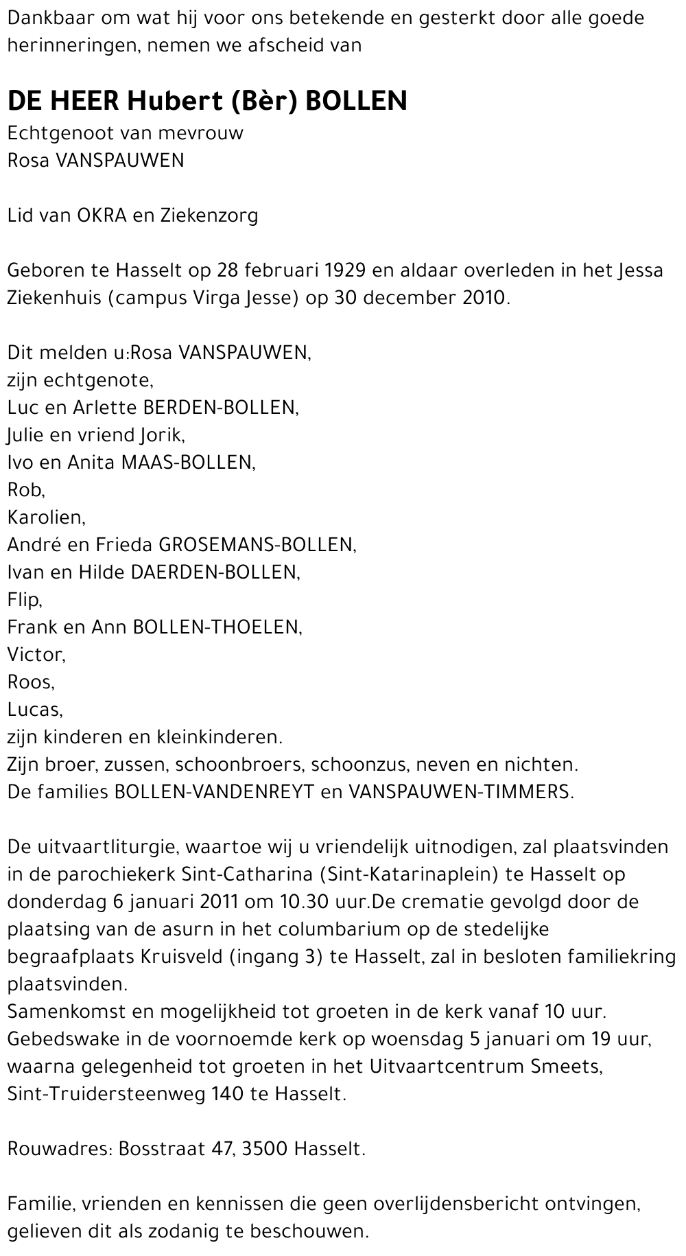 Hubert (Bèr) Bollen