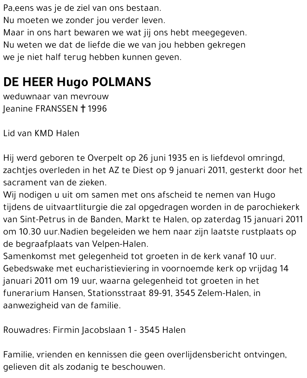 Hugo POLMANS