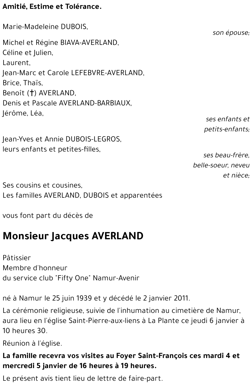 Jacques AVERLAND