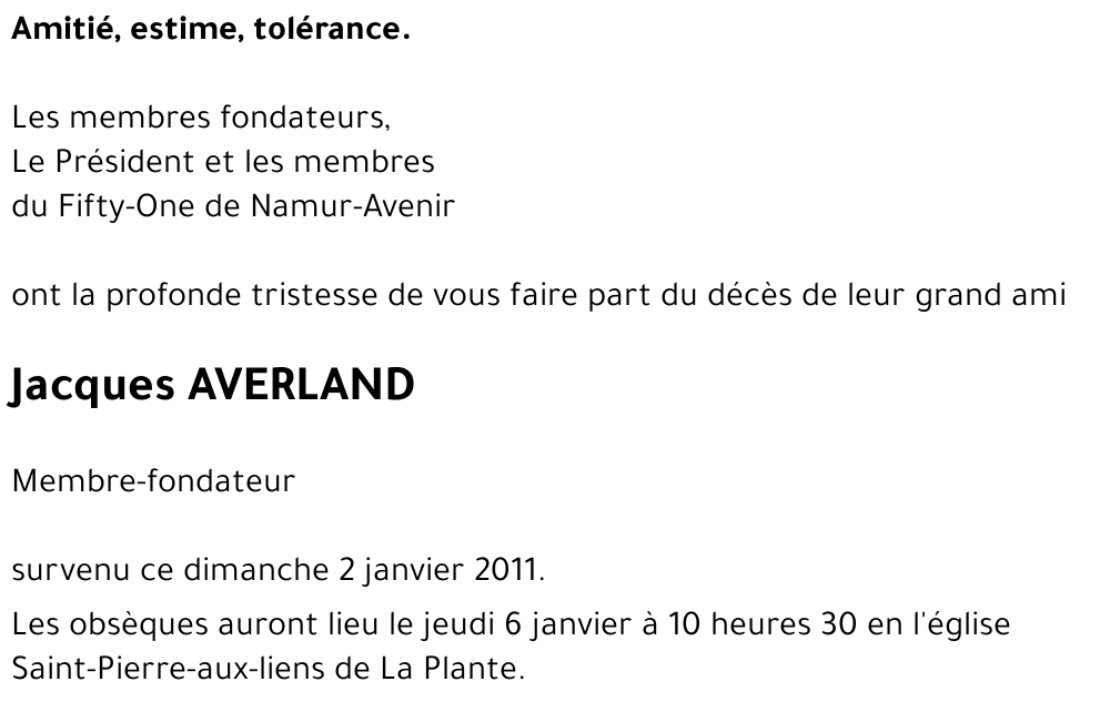 Jacques AVERLAND