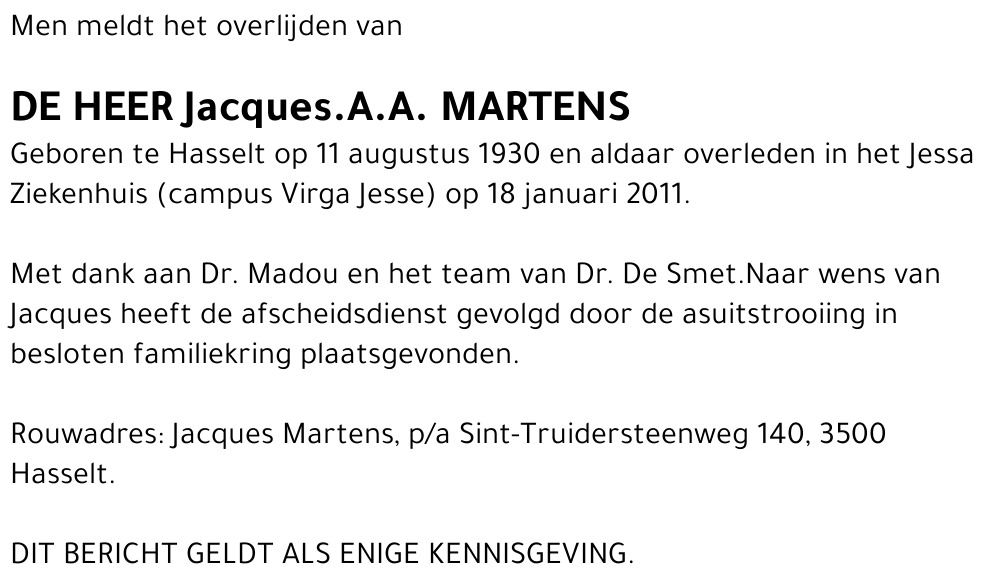 Jacques.A.A. Martens