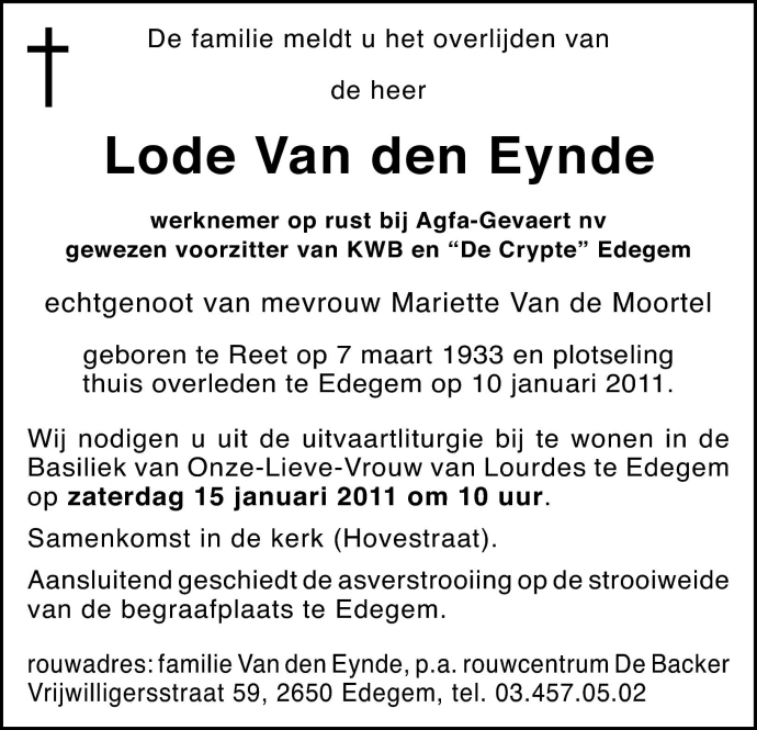 Jan Van den Eynde