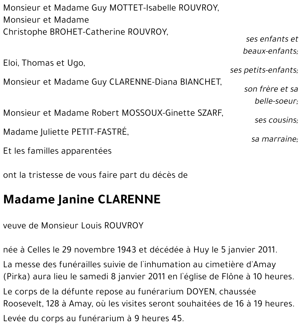 Janine Clarenne