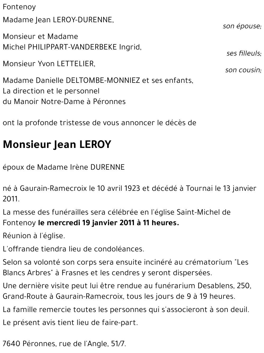 Jean LEROY