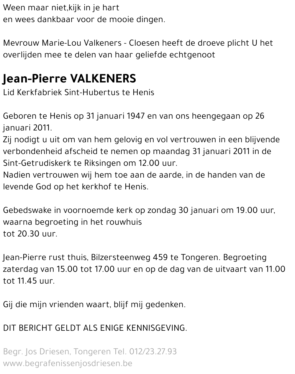 Jean - Pierre Valkeners