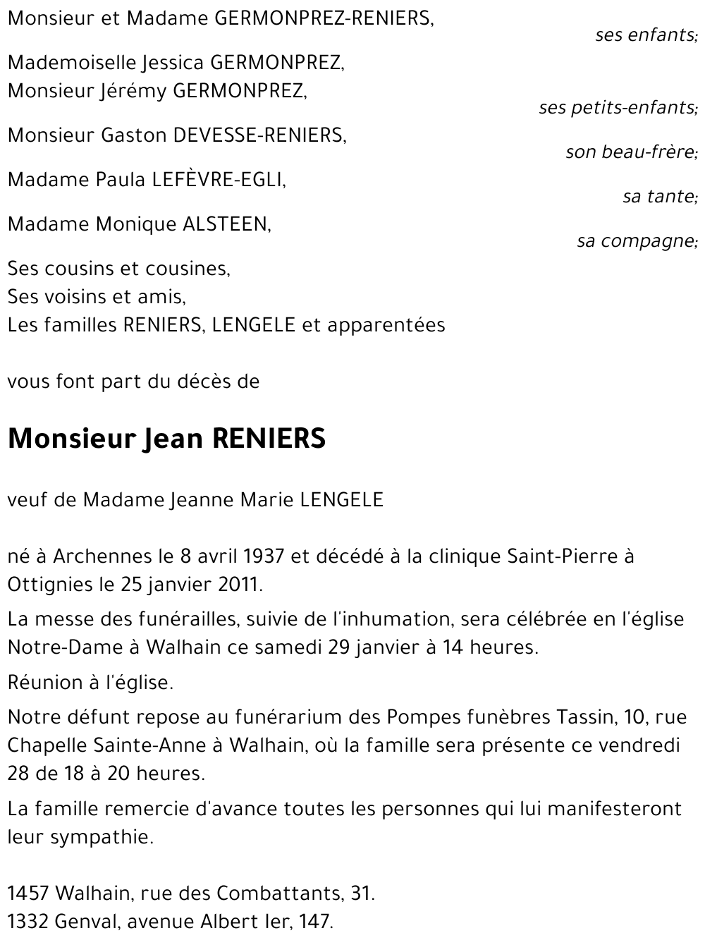 Jean RENIERS