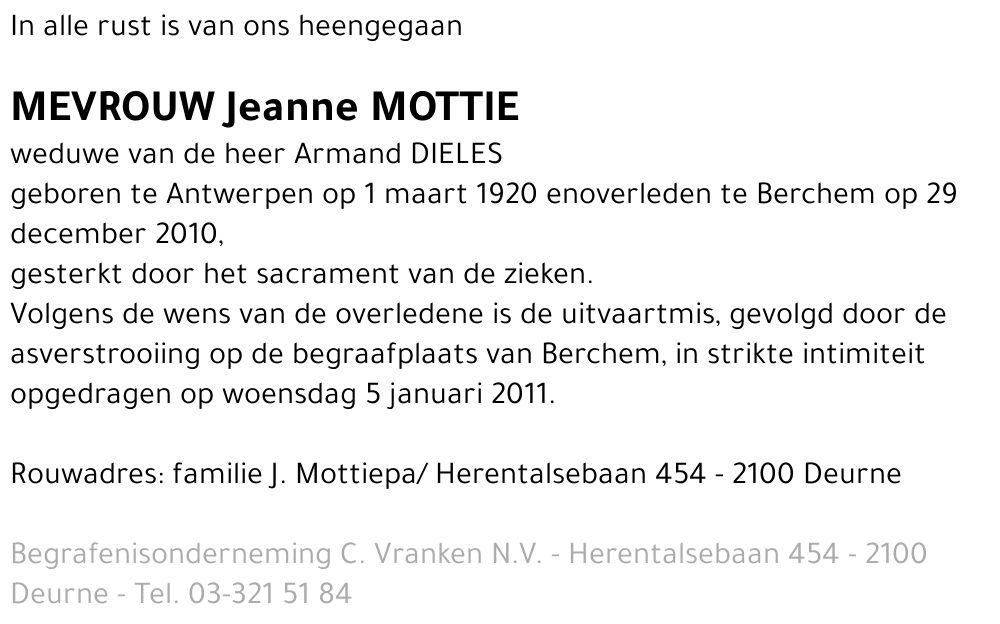 Jeanne Mottie