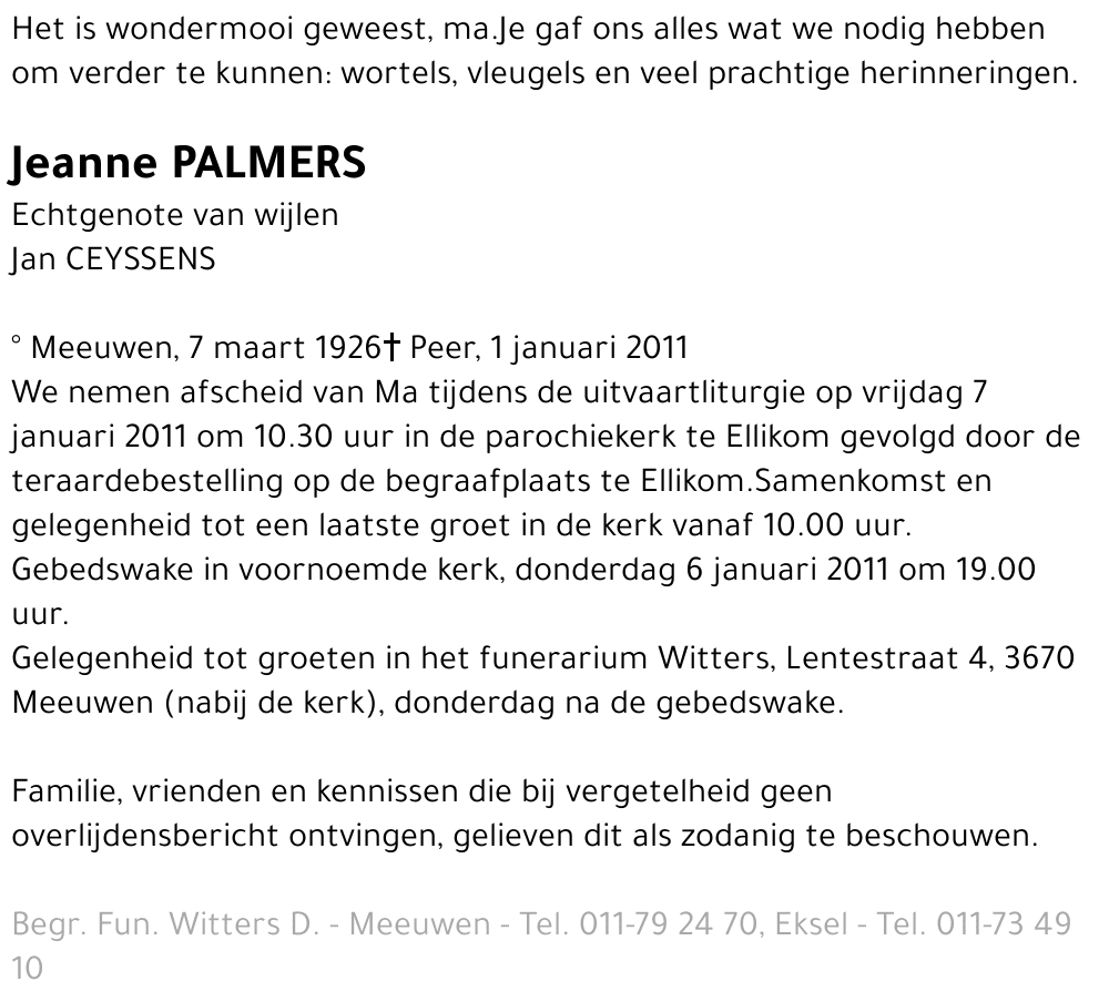 Jeanne Palmers