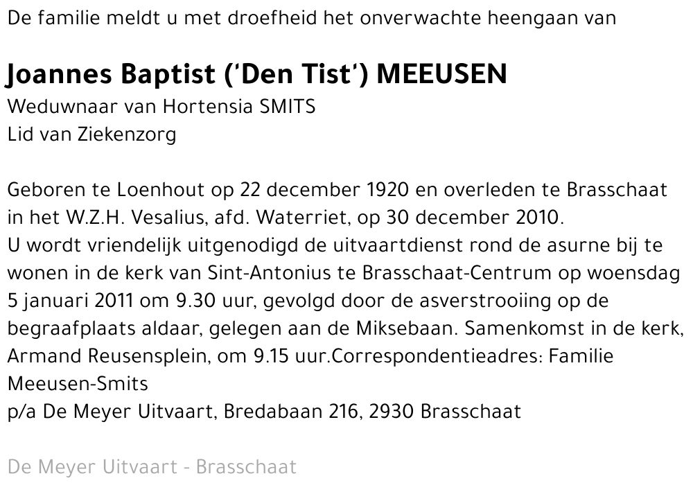 Joannes Baptist Meeusen