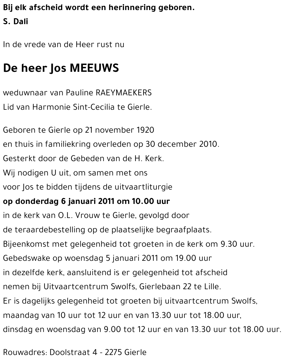 Jos MEEUWS