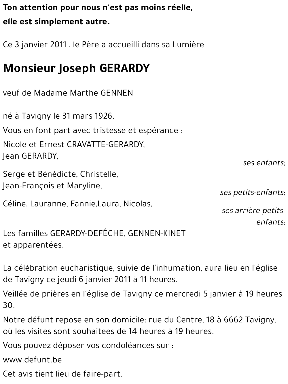 Joseph GERARDY
