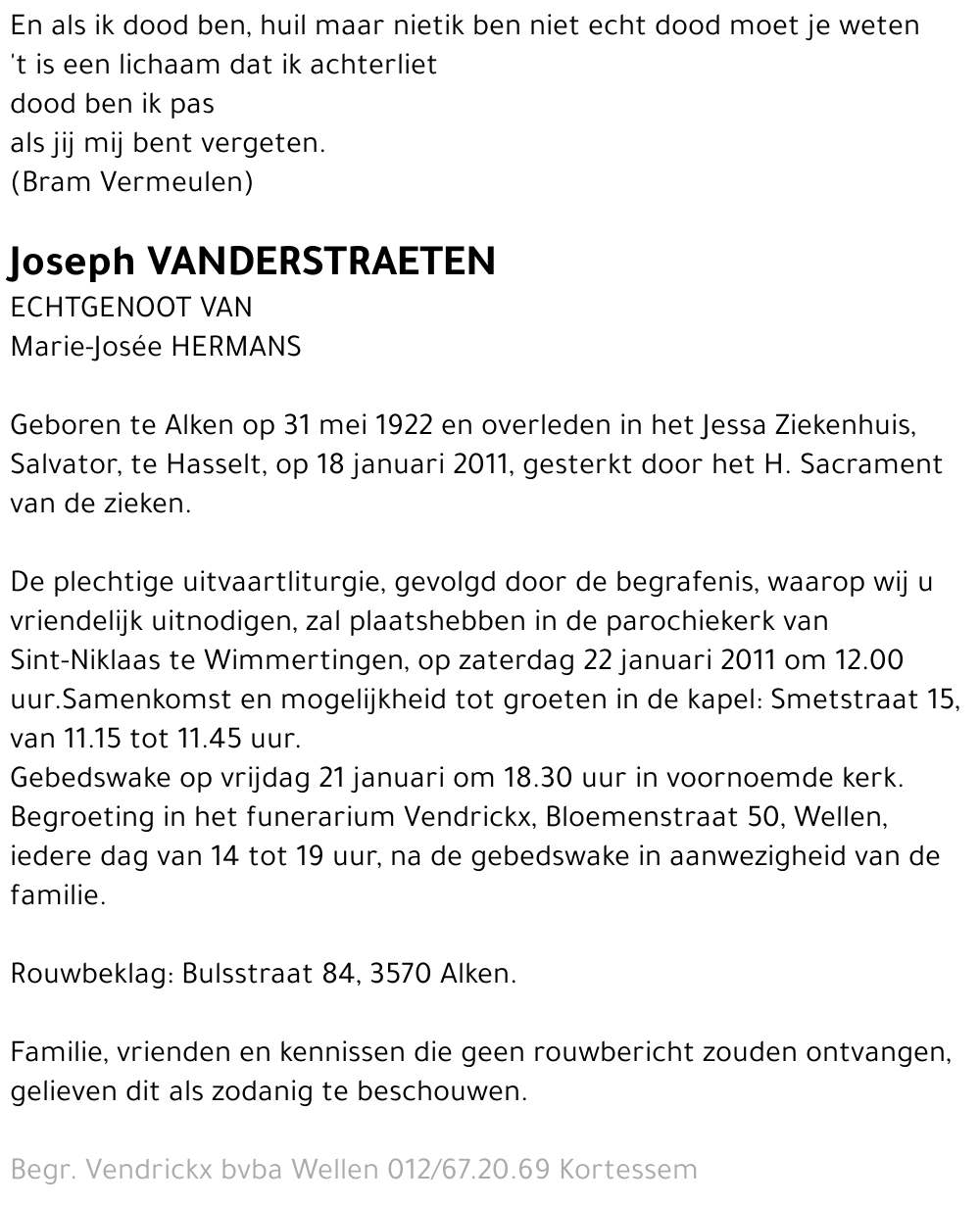 Joseph Vanderstraeten