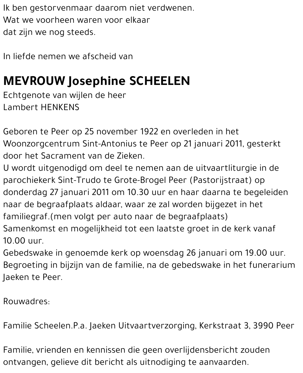 Josephine Scheelen