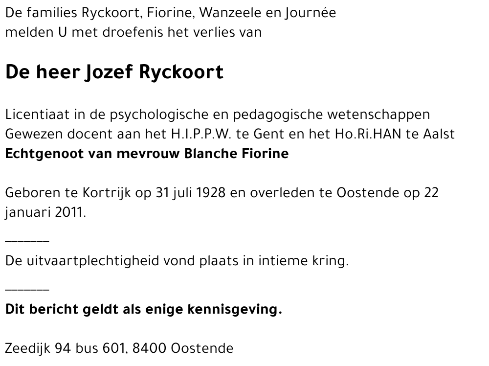 Jozef Ryckoort