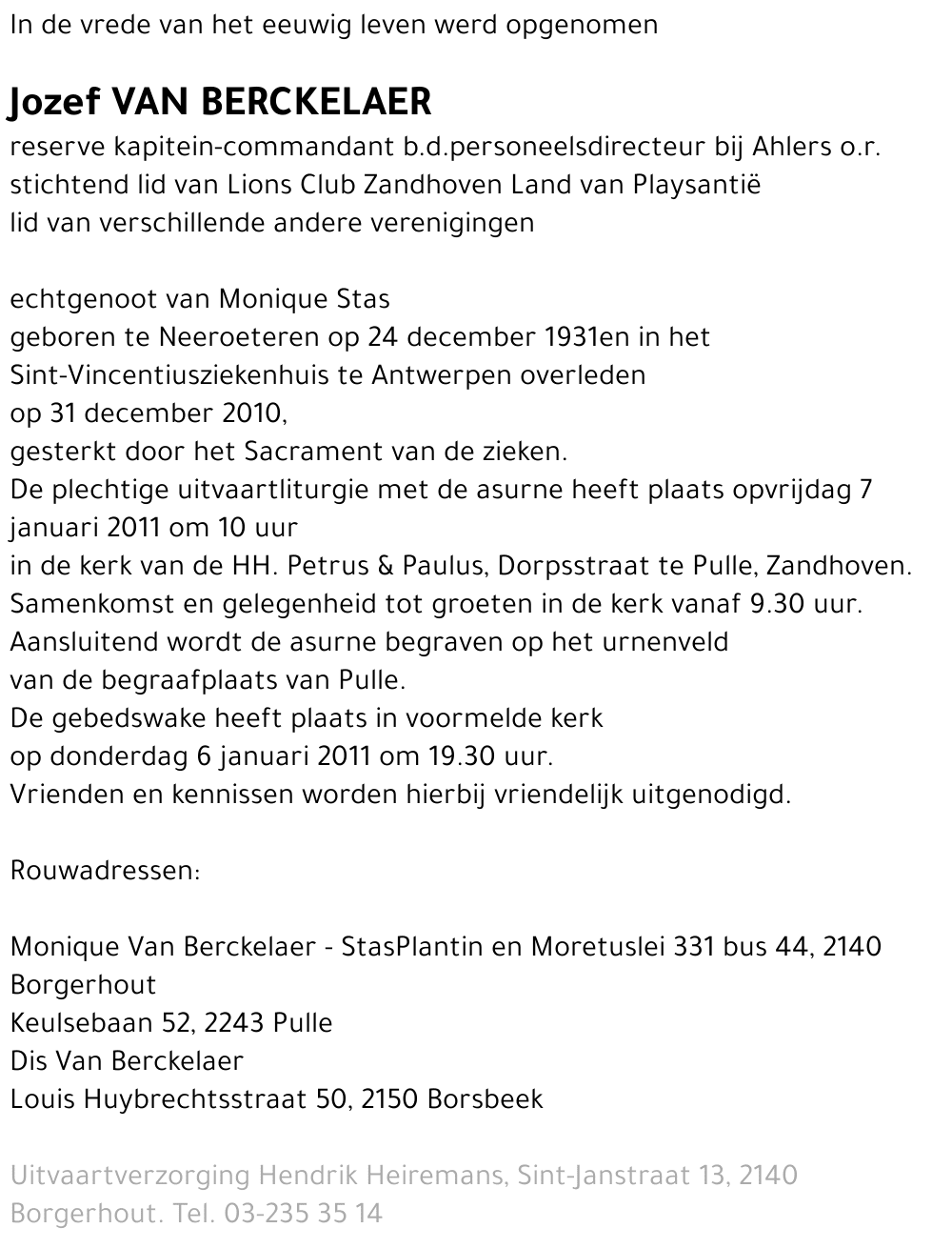 Jozef Van Berckelaer