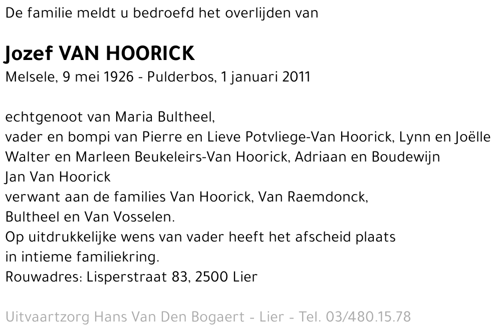 Jozef Van Hoorick