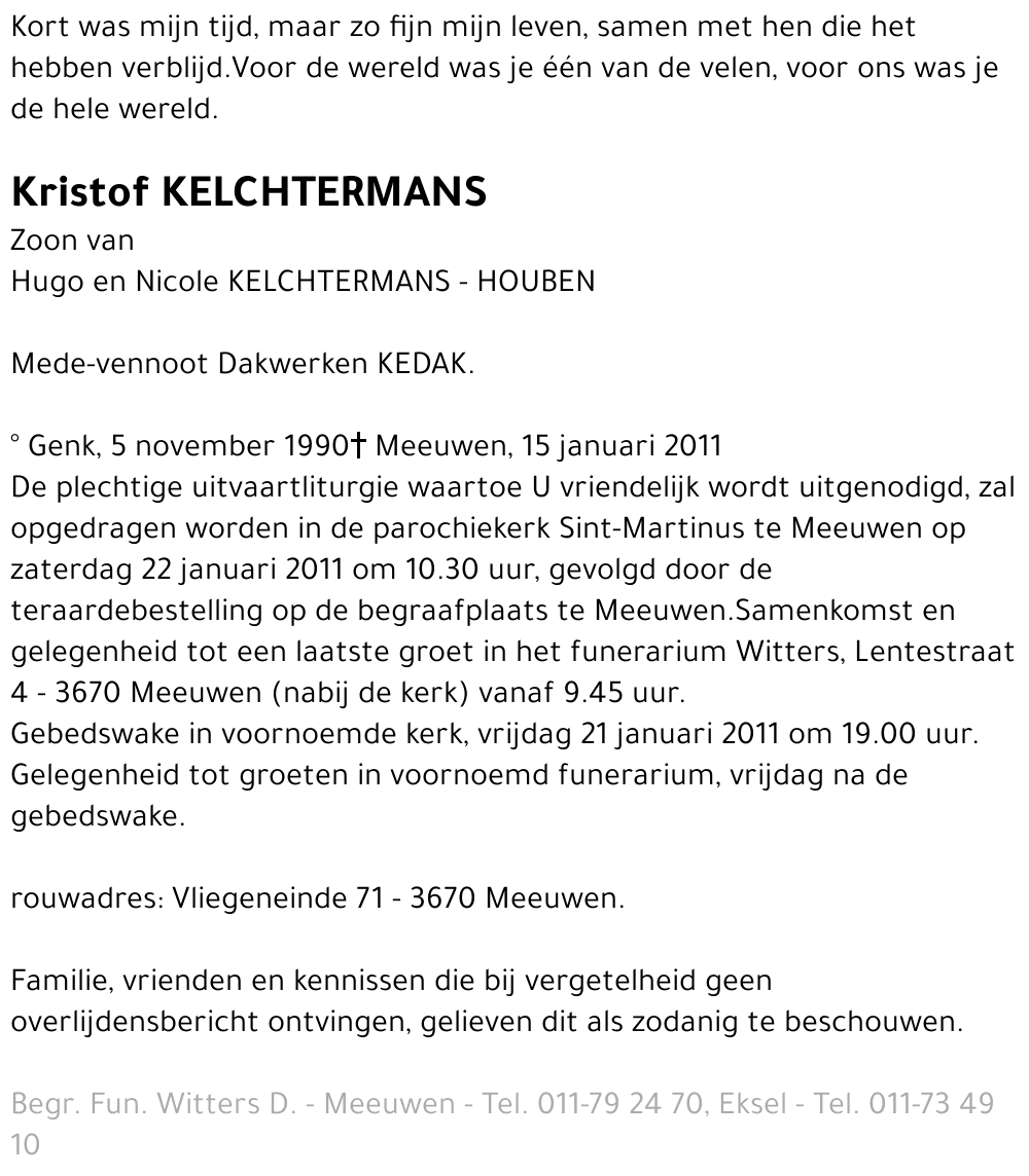 Kristof Kelchtermans