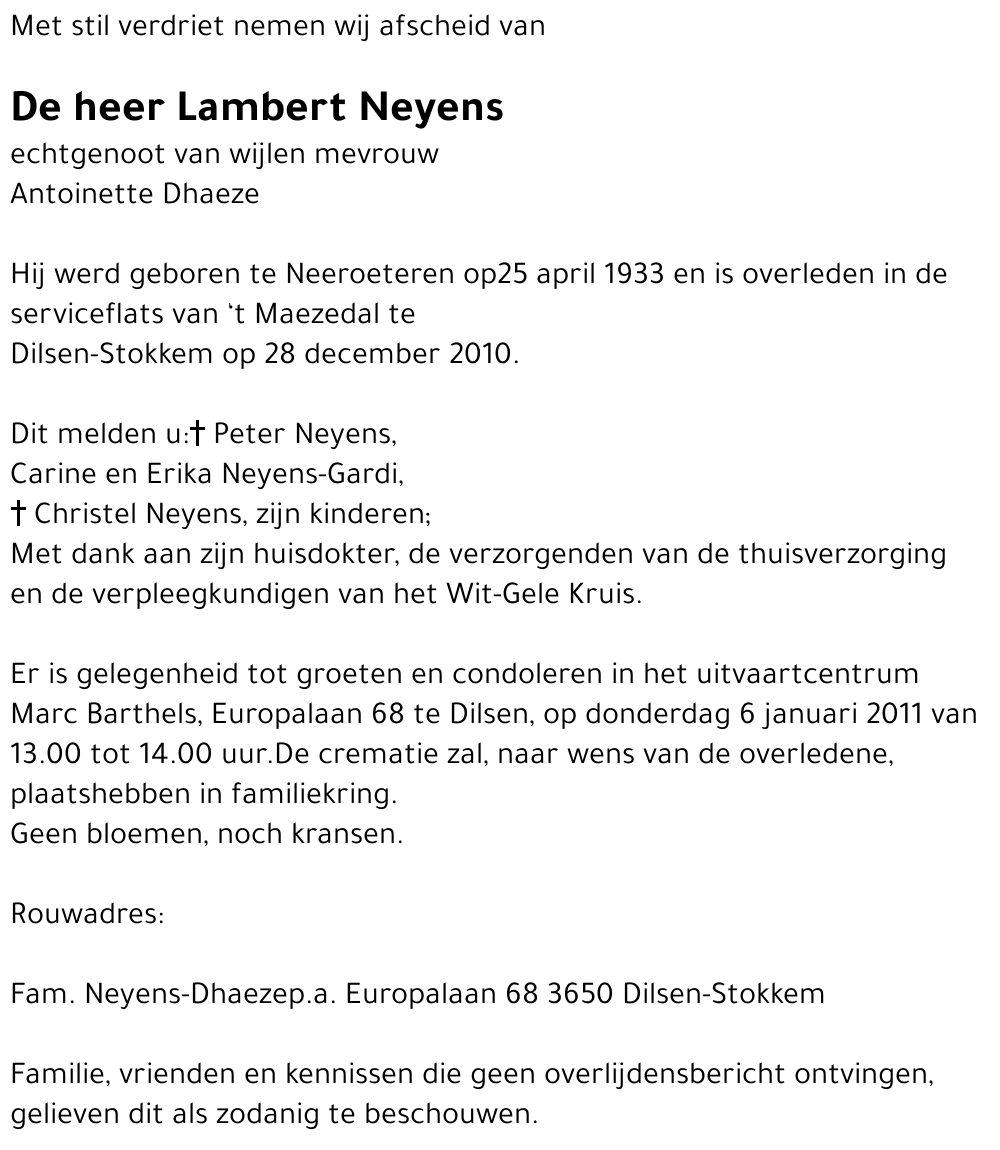 Lambert Neyens