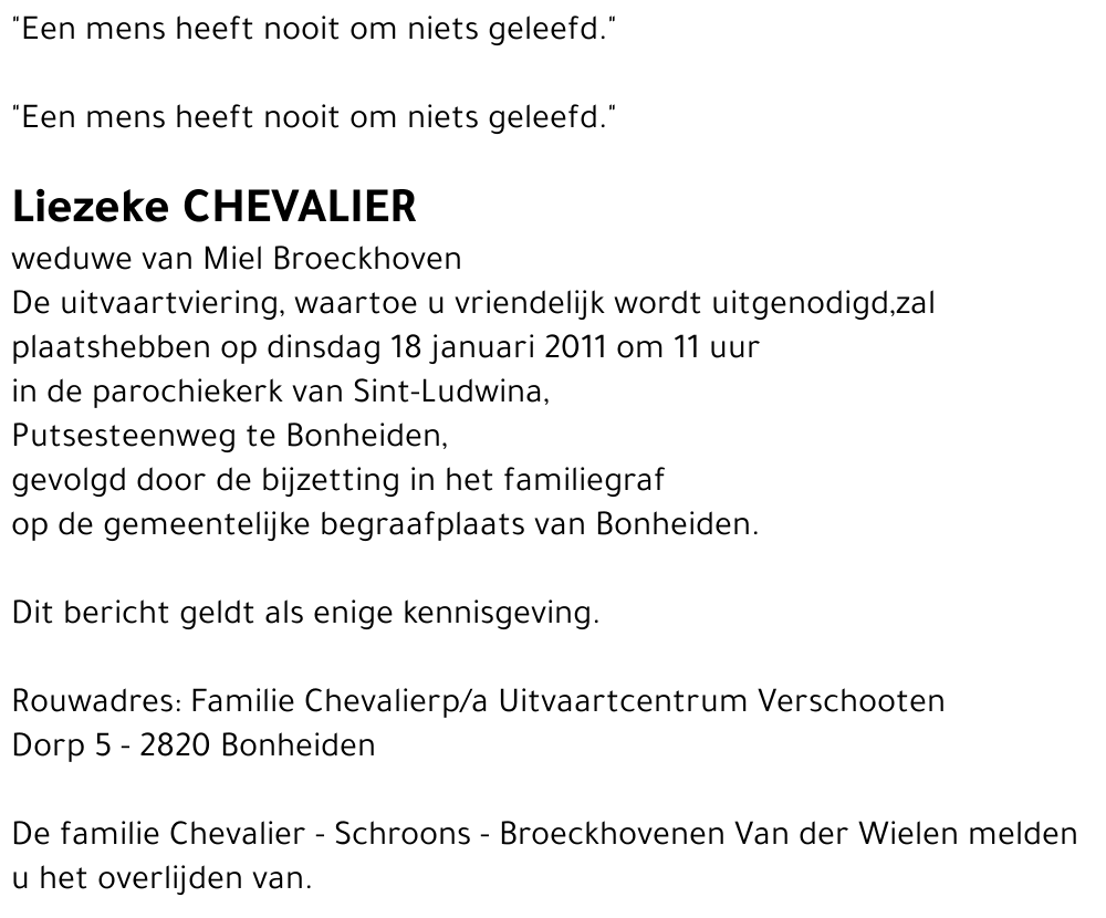 Liezeke Chevalier
