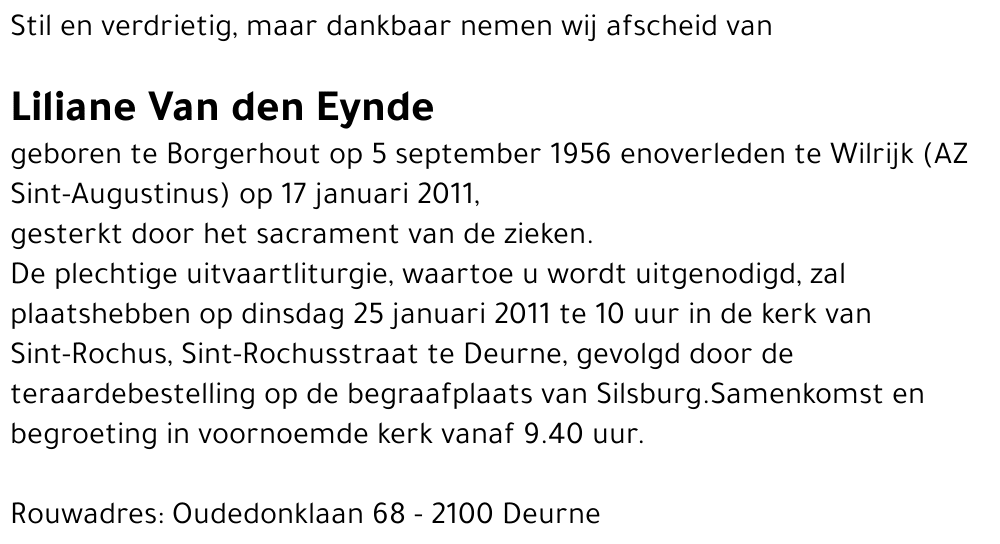 Liliane Van den Eynde