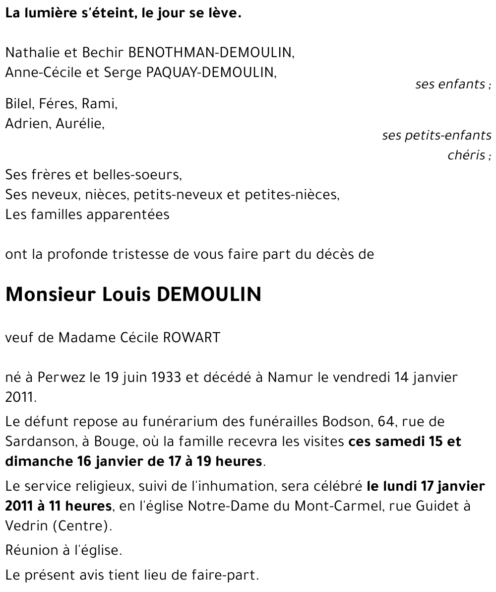 Louis DEMOULIN