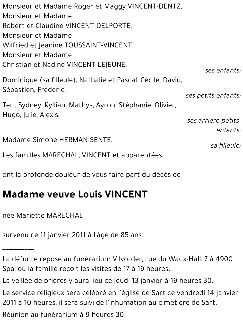 Louis VINCENT