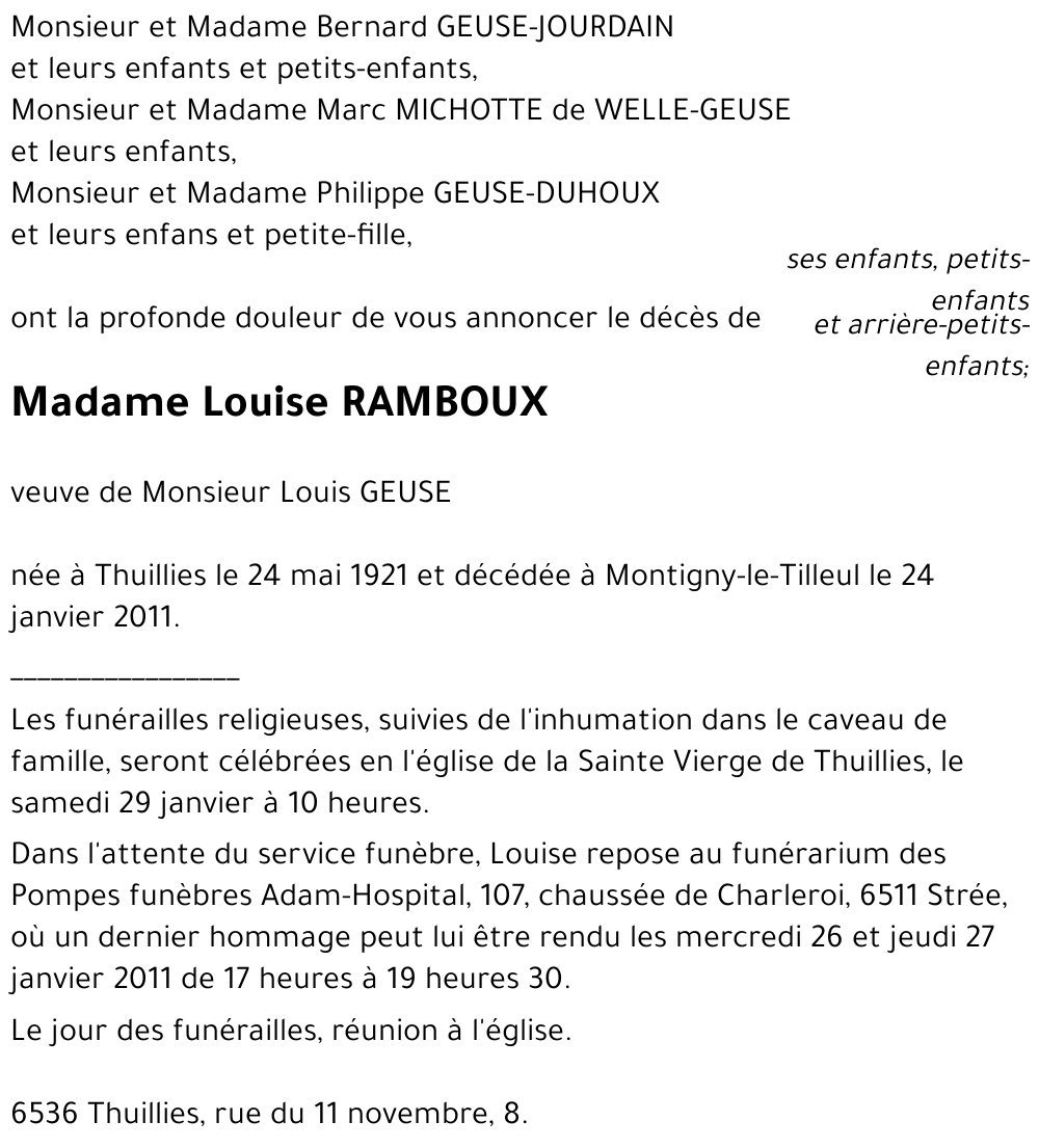 Louise RAMBOUX