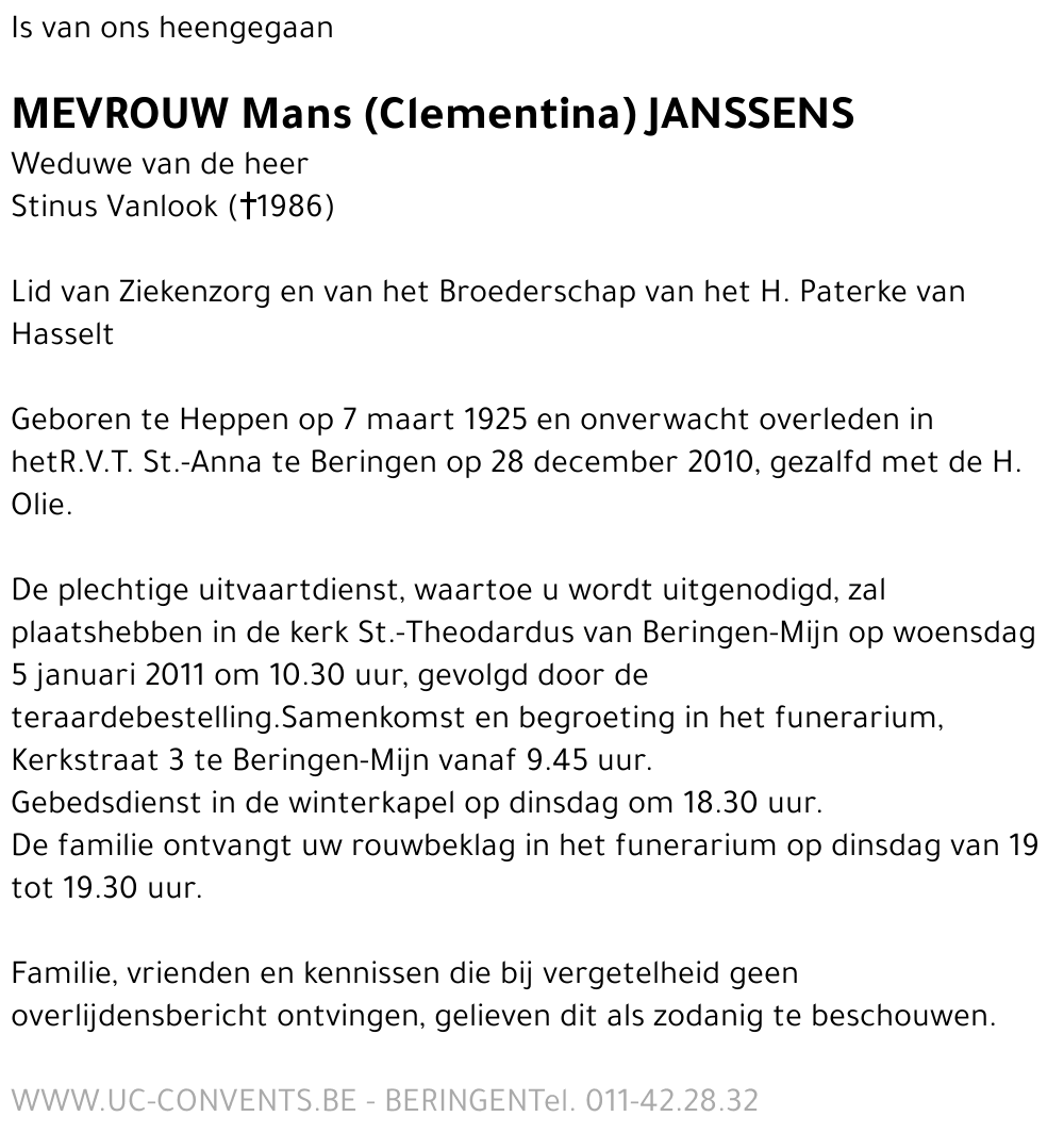 Mans (Clementina) Janssens