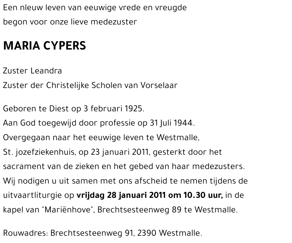 Maria CYPERS