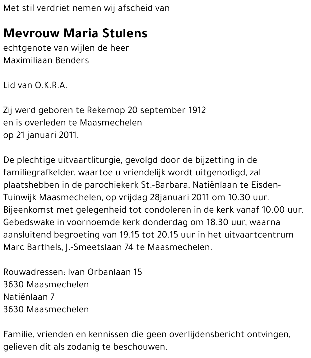 Maria Stulens