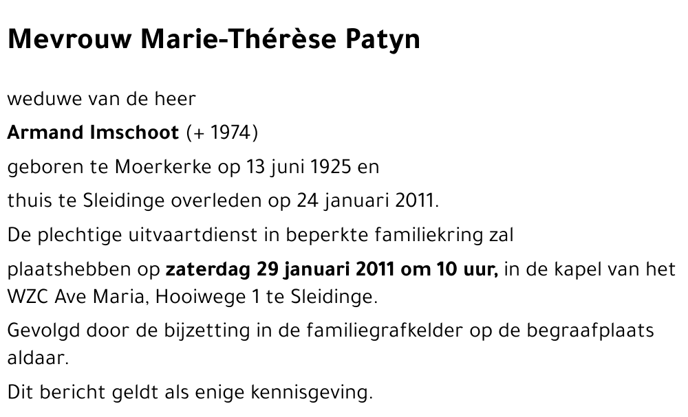Maria Theresia Patyn