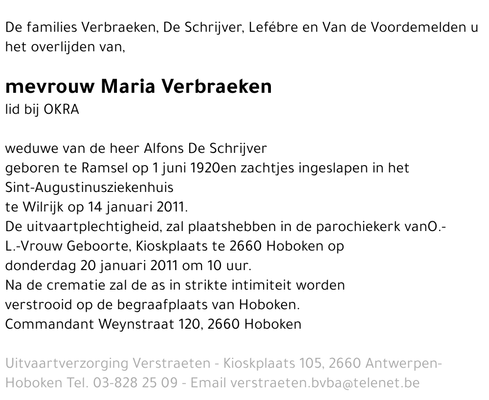 Maria Verbraeken
