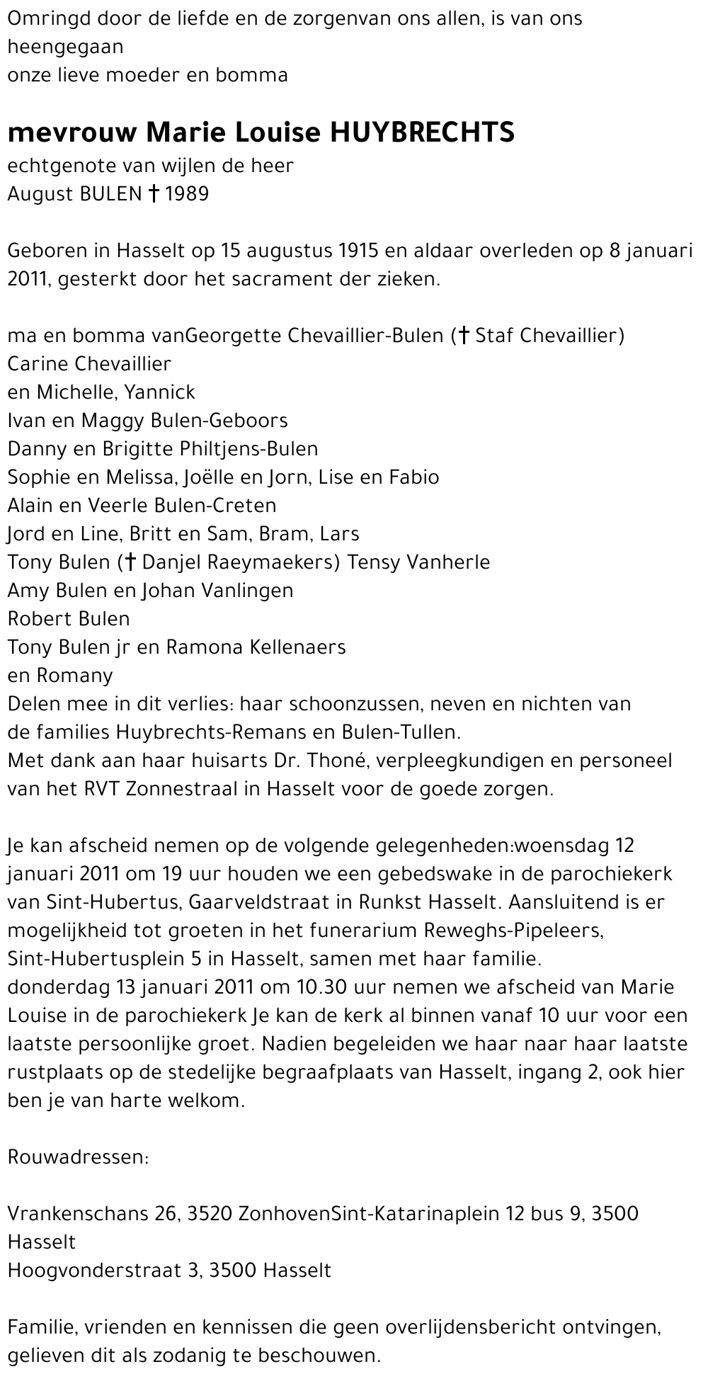 Marie Louise Huybrechts