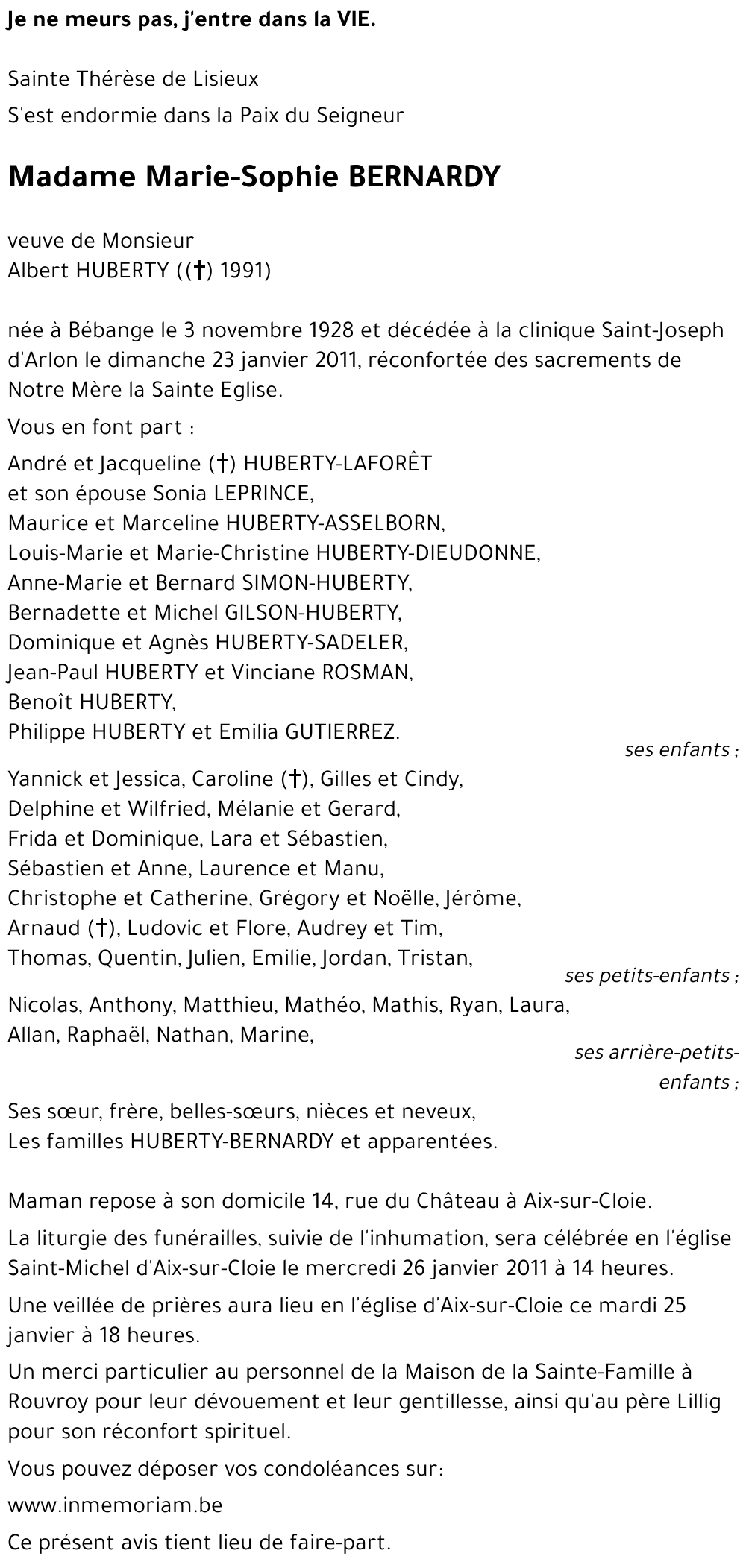 Marie-sophie HUBERTY