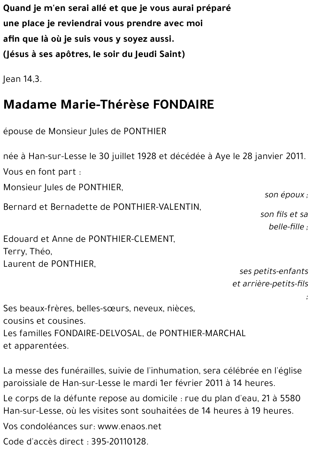 Marie-Thérèse FONDAIRE