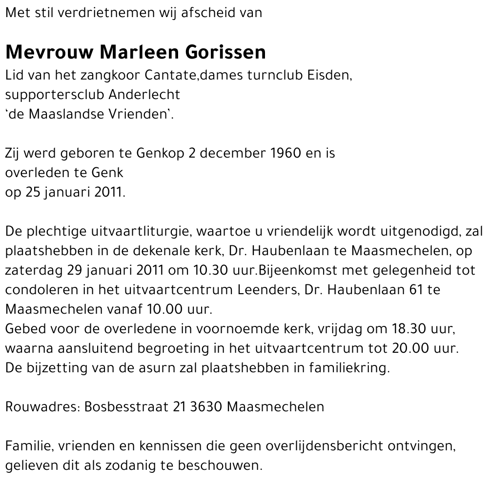 Marleen Gorissen