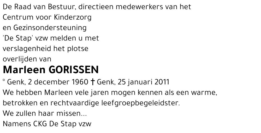 Marleen Gorissen