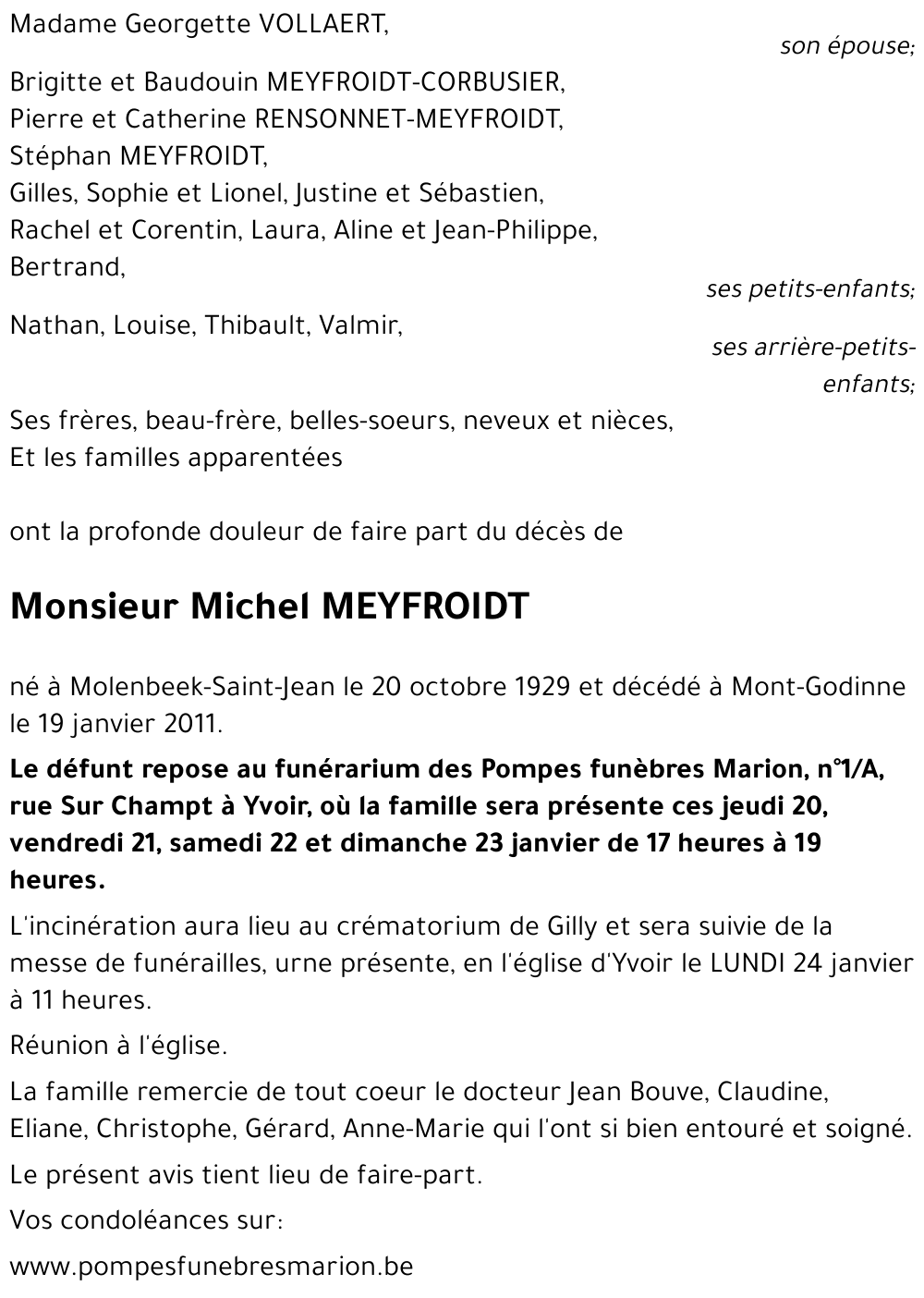 Michel MEYFROIDT