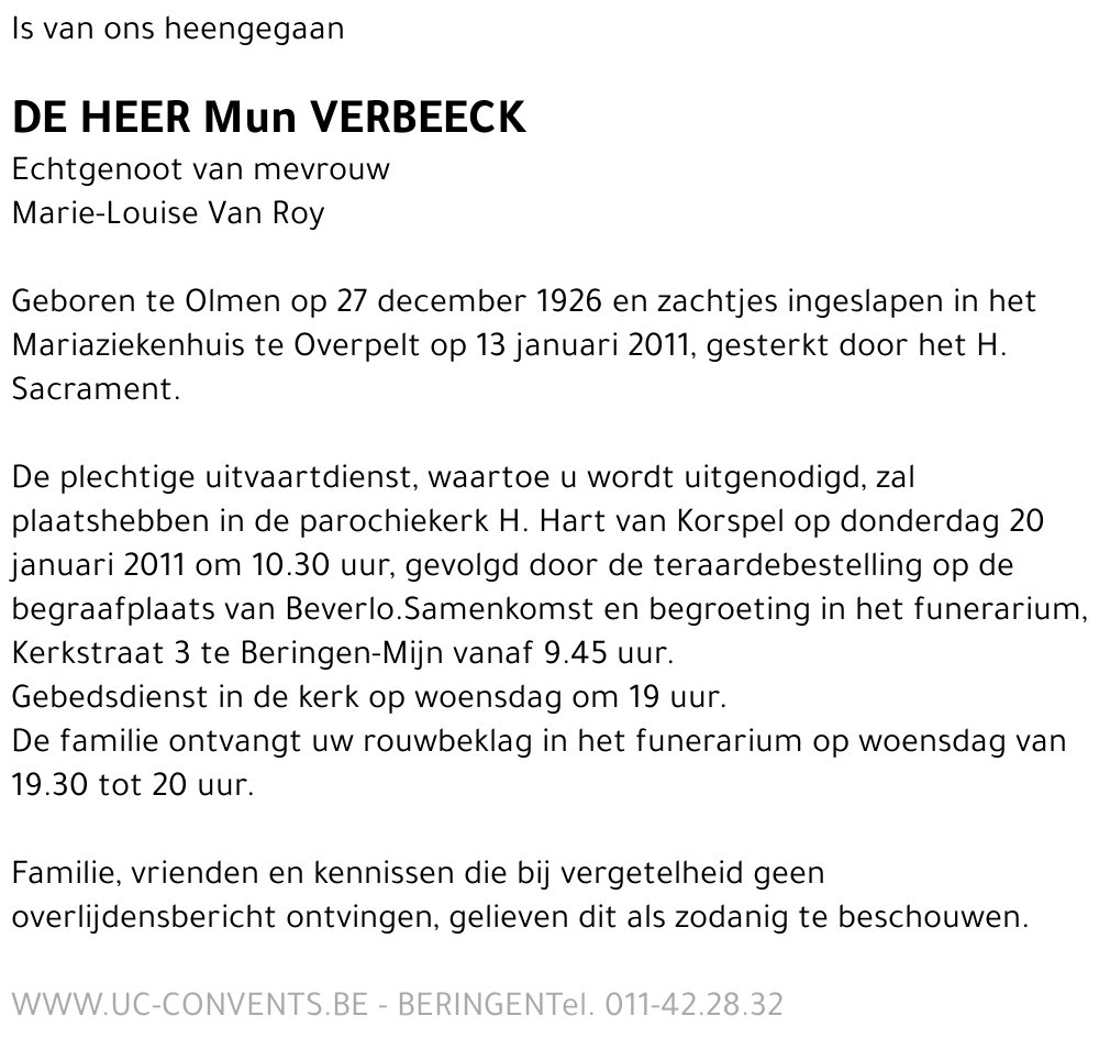 Mun Verbeeck