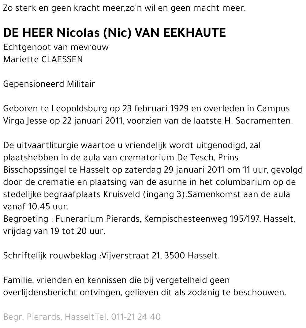 Nicolas Van Eekhaute