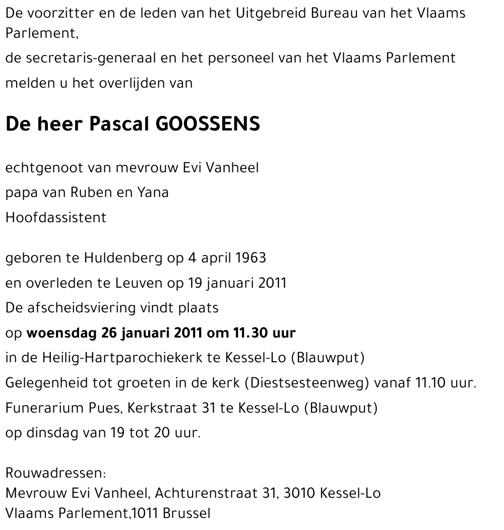Pascal GOOSSENS