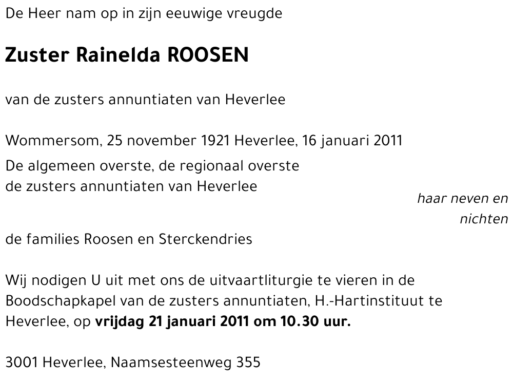 Rainelda ROOSEN